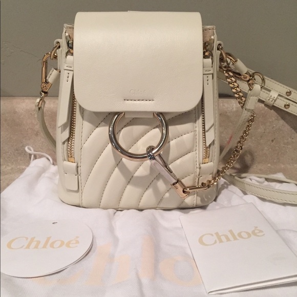 chloe faye quilted backpack